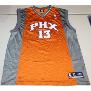NBA  Basketball Vintage Phoenix Suns Steve Nash #13 Jersey XL Reebok Orange Gray